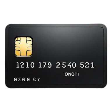credit card black sticker