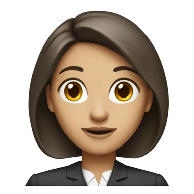 Brunette female banker  sticker