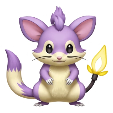 Rattata-Emolga-Pachirisu-Cacomistl-Fakemon-hybrid-creature (full body) sticker