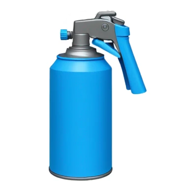 spray can, color blue, regular small spray nozzle sticker