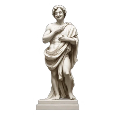 italian statue speaking gestures sticker