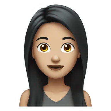 white woman with black hair laywer sticker