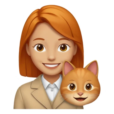 Chat roux sticker