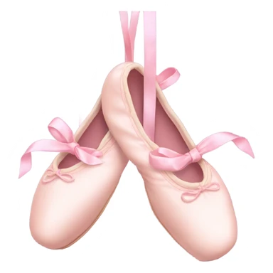 pastel pink ballet shoes sticker