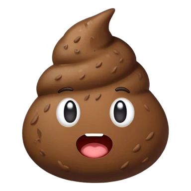 turd falling sticker