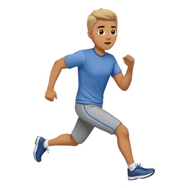 Man in plane clothes running after the car called hyundai ionic sticker