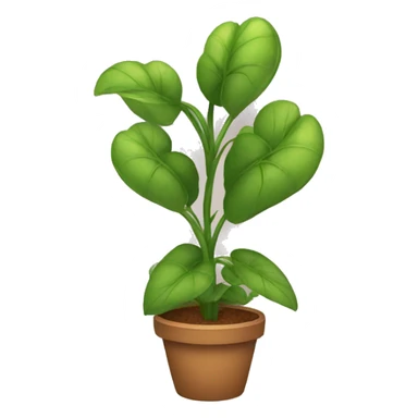 a heart plant sticker
