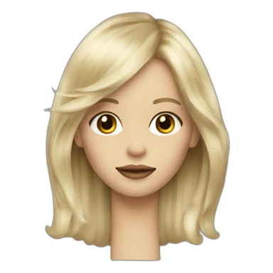 Freja blond hair sticker