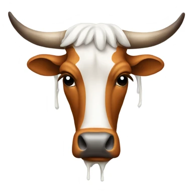 Very sad Crying Texas longhorn sticker