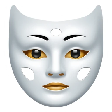 a sheet of white mask pack for face skincare beauty, except on the face, transpalent holes on eyes and mouth sticker