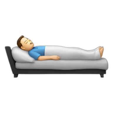 Elon Musk sleeping sticker