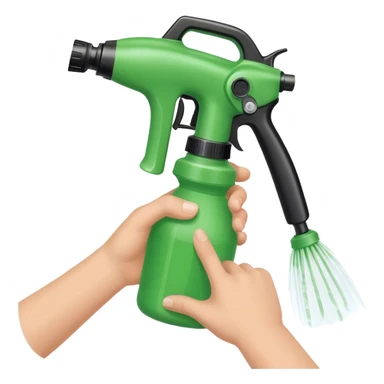 hands sprayer for garden sticker