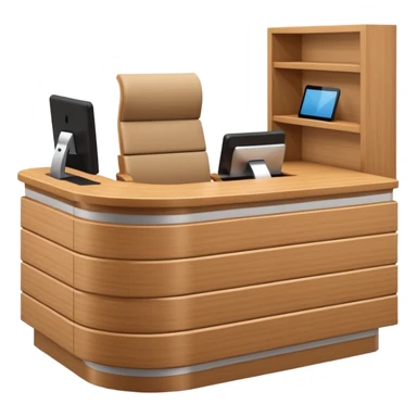 Reception desk
 sticker