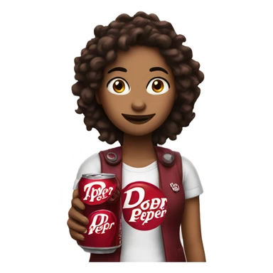 tara yummy holding dr pepper sticker