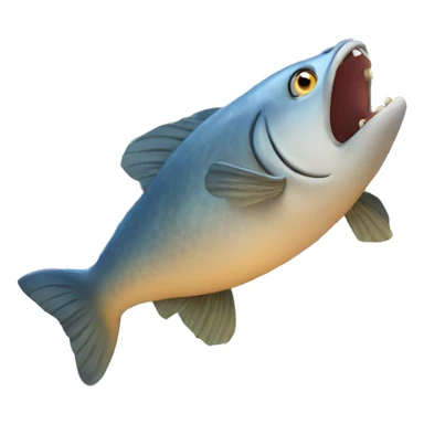 Big fish jumping over the moon   sticker