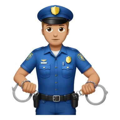 kelepçe tutan polis sticker