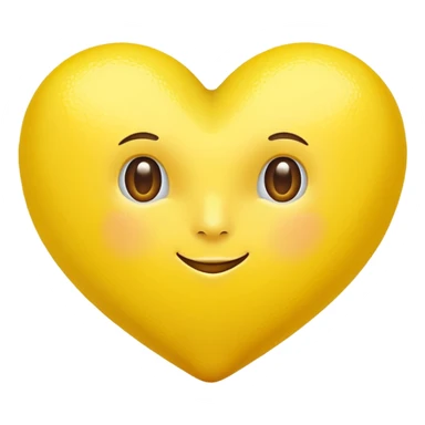 Realistic lemon heart sticker