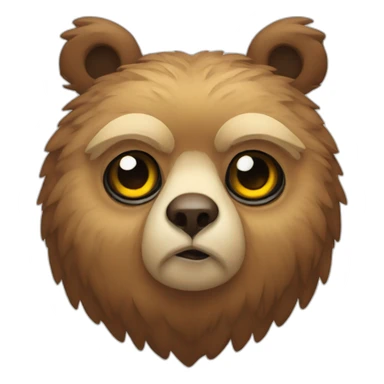Owl bear sticker