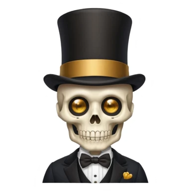 Rich uncle skeleton sticker