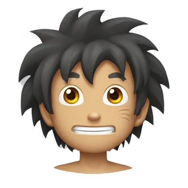 monkey disguised as son goku sticker