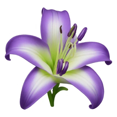 purple lily sticker