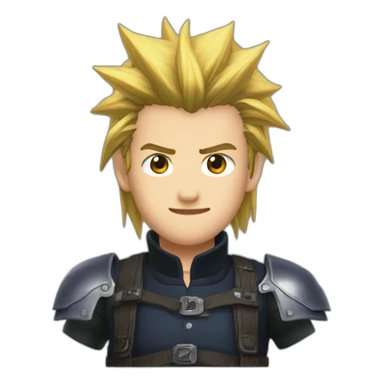 Final Fantasy 7 Zack Fair sticker