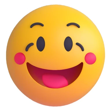 3D smiley emoji, round shape, shocked face, with the text "wtf" sticker
