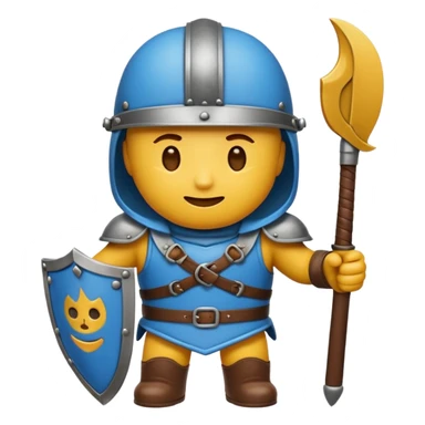 Hazme un conjunto de emojis de un caballero medieval con actitud muy masculina en diversos estados de animos de los caballeros teutonicos sticker