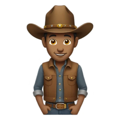 Raton laveur avec un chapeau de cowboy sticker
