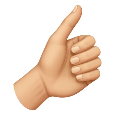 Thumb side ways  sticker