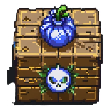 power up crate with bomb symbol for a video game sticker