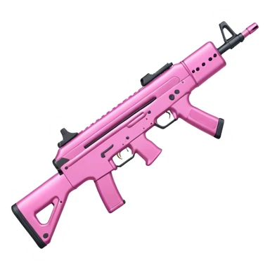 PInk assault rifle sticker