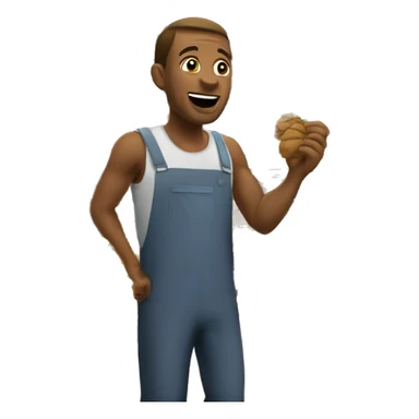 Un vendeur dans un bazar sticker