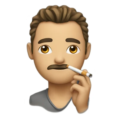 Toda with a cigarette sticker