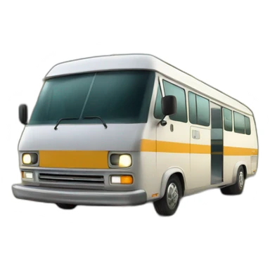 Modern Transporter turned into camping bus sticker