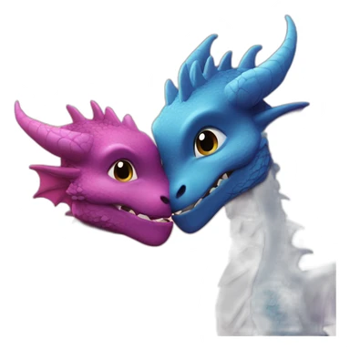 2 Dragon kisses  sticker