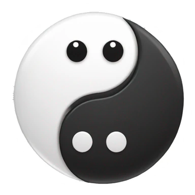 Yin and yang symbol  sticker