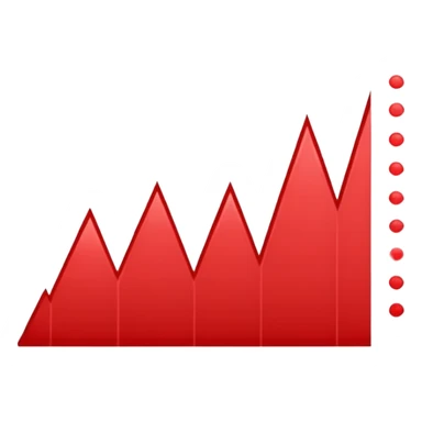 Chart going down sticker