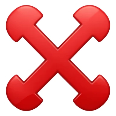red X sticker
