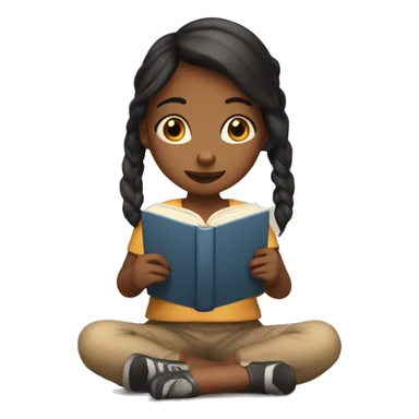 Girl reading and love the books sticker