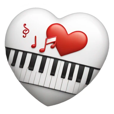 Love heart with music  sticker