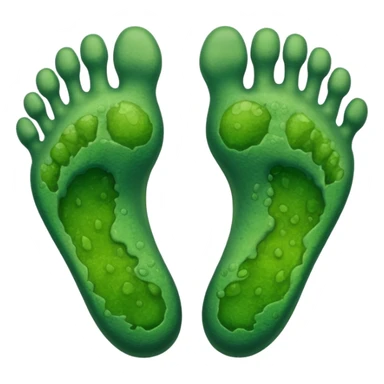 bottom feet with full of molds sticker