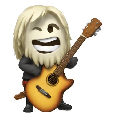 Ogro tocnando la guitarra  sticker