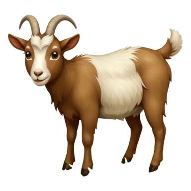 goat in the process of eating grass sticker