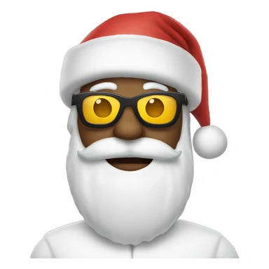 Santa wearing sunglasses  sticker