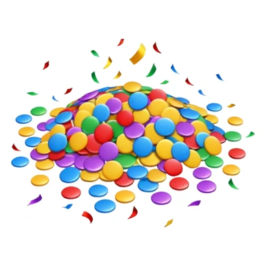 birthday confetti sticker