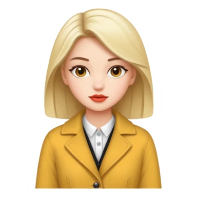  Fashionable dressed girl sticker