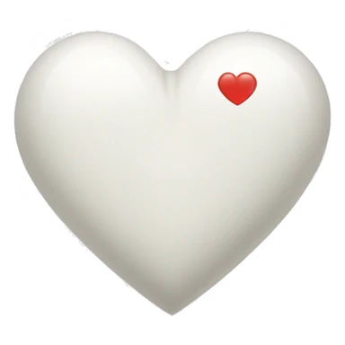 Corazón blanco con una L dentro sticker