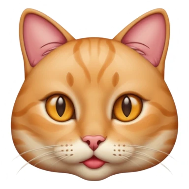 Cat with lip filler sticker
