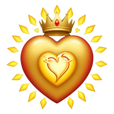 divine heart sticker